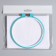 Cross embroidery kit: canvas without a drawing white, 30 × 40 cm, hoop d = 16 cm, color mix