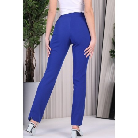 Female trousers, size 42, blue color-5