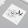 Black body tattoo “Black. Lotuses” 6x6 cm