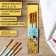 Drawing brush set 4 pcs. Synthetics flat kiss No. 4, No. 6, No. 8, No. 10