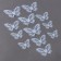 Set for decorating "Butterflies", set 12 pcs, color of makarun blue