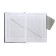 Leduced Diary, 205x150 mm 168 sheets, leatherette, block 70 g/m2, lies, magnetic refuge, gray