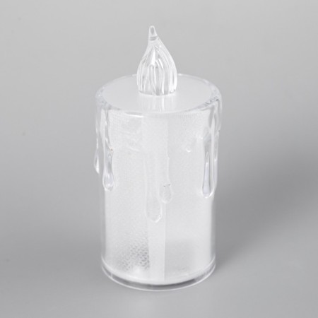 Nightlight "Frosty candle" LED from 3XAG13 batteries is white 3.5x3.5x8 cm-3