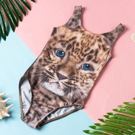 Children's swimsuit KAFTAN "Leopard", height 98-104 (30) cm, 3-4 years