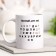 Mug with sublimation "honest alphabet", 320 ml