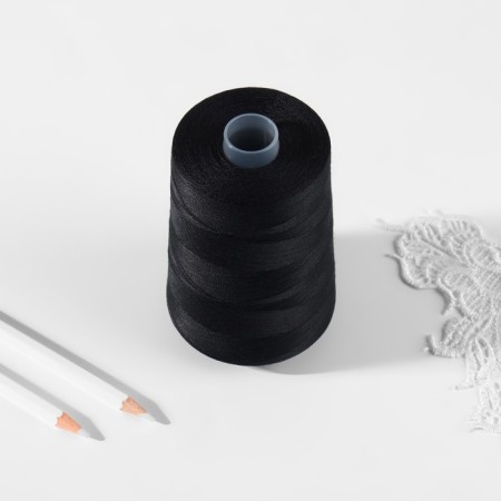 Threads 80L, 2500 m, black color No. 115-2