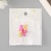Magnetic Metal Castle "Candy" gold and pink set 2 pcs 1x3x1 cm