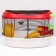The cage for rodents is equipped, 48 x 35 x 34 cm, red