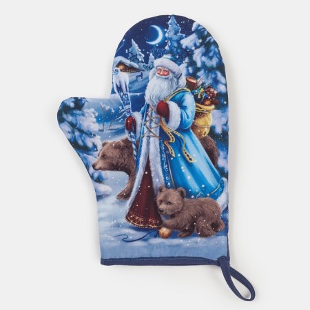 Set of kitchen. "New Year's mood" mittens-prich.20x27cm, selection of 17x17 100% p/e-3