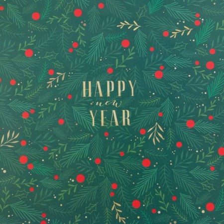 Paper Glossy Paper "Branches with Berries", 70 x 100 cm, New Year-1