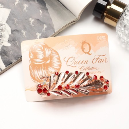 Hair hairpin "Joszy" leaflet, 8 cm-2