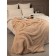 Texrepublic blanket, size 200x220 cm, ocher color