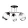 Kira chandelier 3x60W E27 53x53x26cm black/chrome