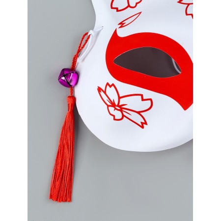 Kitsune carnival mask, red-2