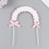 Decor for the creativity "Arka from Pompons" white-pink 20x14 cm