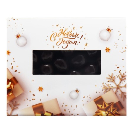 New Year. Chocolate dragee "Arachis in chocolate", Golden New Year, 100 g