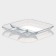 Menzhitsa from heat -resistant glass for baking, 4 sections
