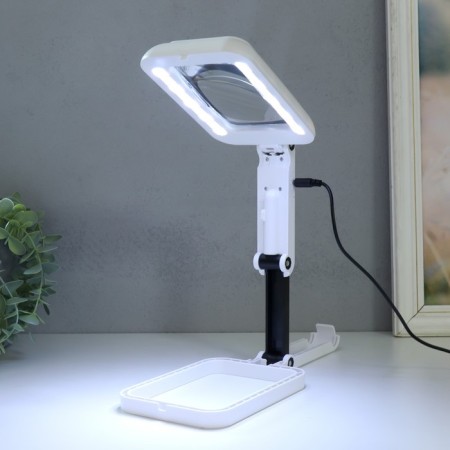The lupus lamp with increases. The x3 glass for creativity 3 modes LEDX18 from 3AA+ USB 10.5x28 cm