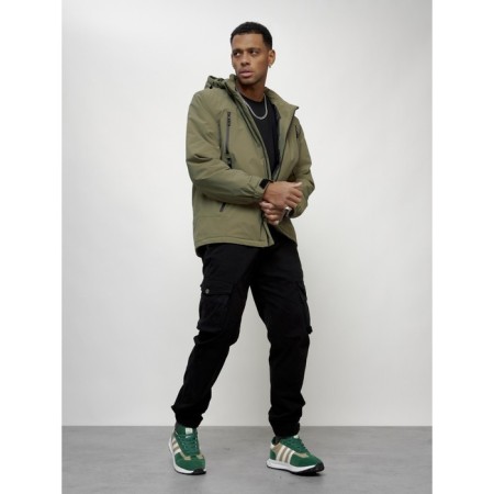 Male spring jacket, size 48, light green color-13