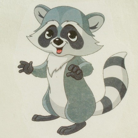 Bath cap with children's thermal traffic "Raccoon"-1