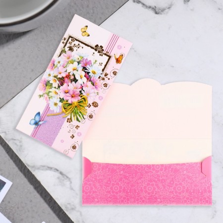 Money envelope "Happy Birthday! - 11" Flowers-1