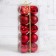 Set of balls plastic D-6 cm, 20 pcs Tomiris Red Red