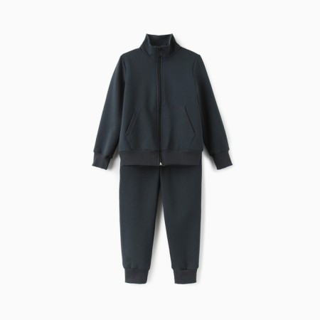 Children's costume (sweatshirt, trousers) minku color graphite, height 122 cm-4