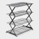 Ground for glazing and cooling confectionery, 4 tiers, 43.5 × 25.5 × 8 cm, black color black