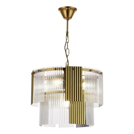 Suspended EVOLUCE lamp. Sle1123-303-05. Tresa. 5x40 watts, E14, 40x40x32 cm, brass color