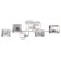 Chandelier gallop "tonny" 6x60W E27 white