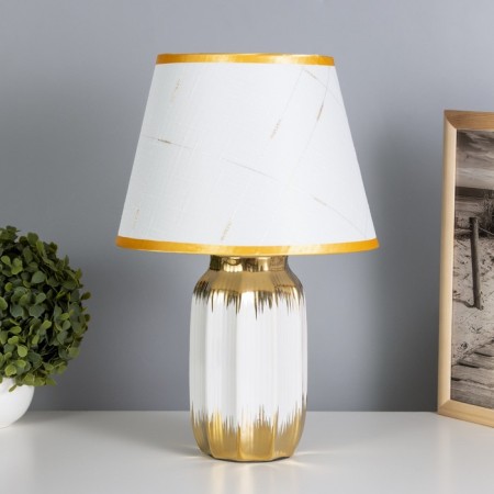 Table lamp "Martina" 1x40W E14 white/gold 24x24x40cm