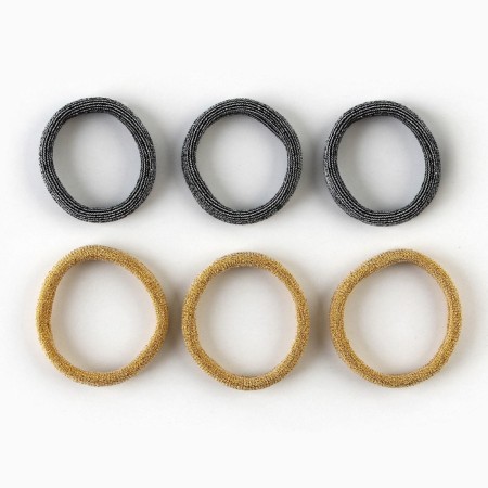 Hair elastic bands “Dreaming Time”, set 6 pcs., D = 4 cm-2