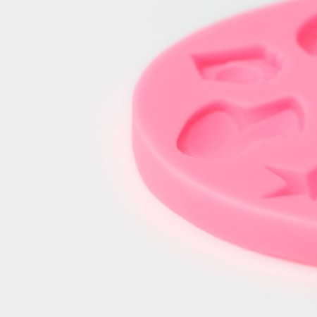 Mold "Golf", silicone, 9.8 × 9.8 × 1 cm, color mix-3