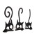 Nast -wall decor, a panel for an interior made of wood "cats", 3 pcs 17 x 27 cm