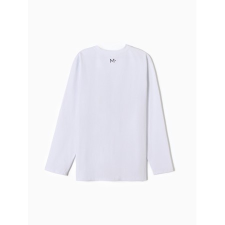 Jumper (Longsliv) Male Minaku: City, White Color, Rr. 52-3