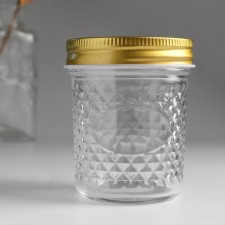 Bank for candles glass with a lid 