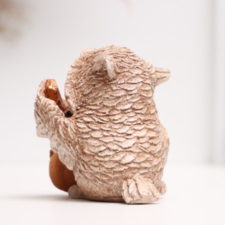 Figure "Owl violinist" brown, 8x6x6cm-2