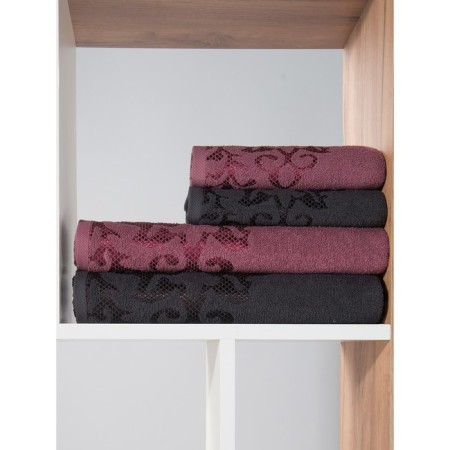 A set of terry towels Blueberry Pie, size 50x80 cm-2 pcs, 70x130 cm-2 pcs, multicolor-4