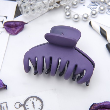Hair crab "velvet" classic, 6.5 cm, mix