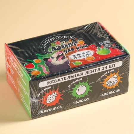 Chewing tape in the reel "Antistress", 8 g x 24 pcs.-6