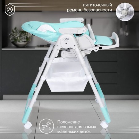 Sweet Baby City feeding chair, shining blue-2