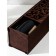 ADELICA “Lazio” wine box, 34 × 10.5 × 10.2 cm, dark chocolate color