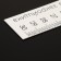 Cutor ruler, 31 × 3 cm, thickness 1 mm, white color