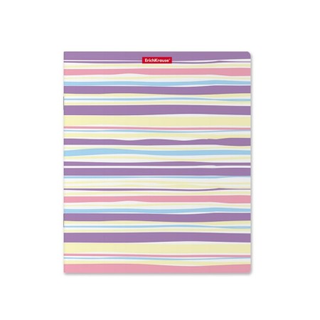 Notebook of 48 sheets in the Pastel Lines cage, cover coated cardboard, offset unit, mix-4