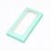 Gift box for tiles of chocolate, with a window, green (mint), 17 x 8 x 1.4 cm