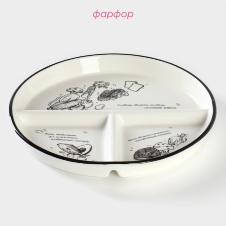 Porcelain plate for proper power supply, D = 23 cm-1