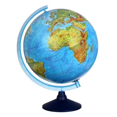 Physico-political globe "Globen", interactive, diameter 320 mm, with backlighting from batteries, with glasses
