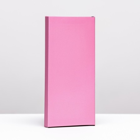 Gift box for chocolate tiles, with a window, pink, 17 x 8 x 1.4 cm-1