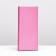 Gift box for chocolate tiles, with a window, pink, 17 x 8 x 1.4 cm