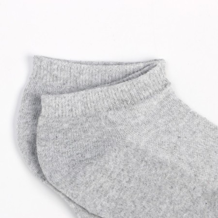Socks men's shortened mesh, gray color, size 29-2